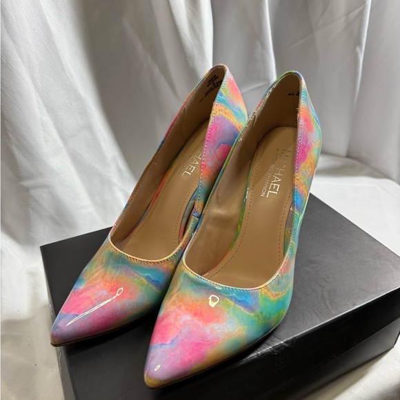 WOMEN'S TIE DYE MICHAEL BY MICHAEL SHANNON HEELS SIZE 9 - Picture 1 of 6